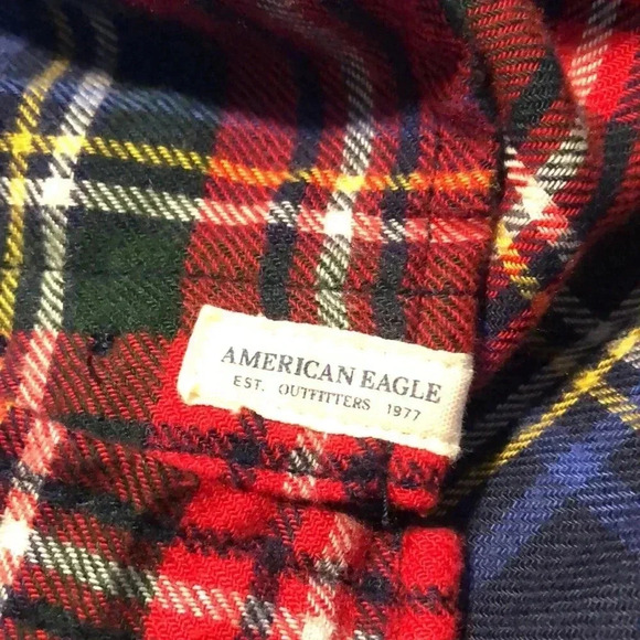 American Eagle Boyfriend Ann-Mazingly SOFT Flannel Shirt- NWOT - Picture 7 of 11